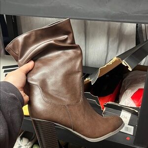 Brown Leather Women's Boots